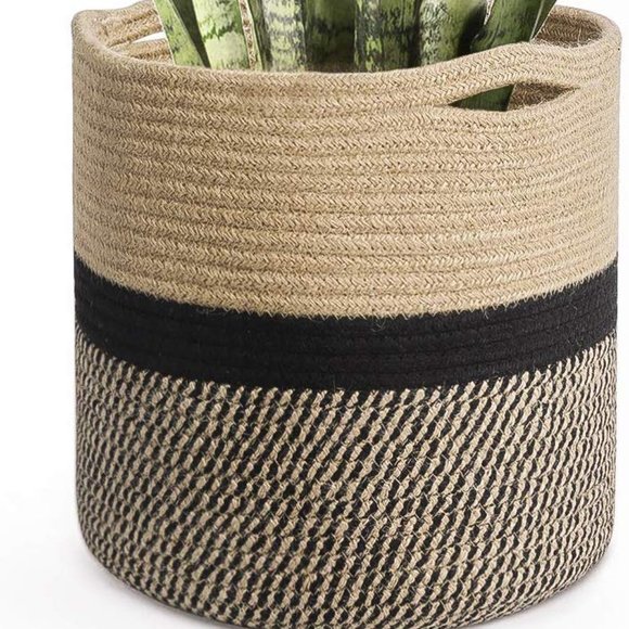Accents New Jute Rope Plant Basket Modern Woven Basket Poshmark
